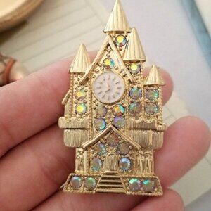 Kirks Folly  Style Beautiful MAGICAL CASTLE BROOCH PIN